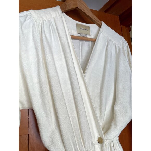 Paloma Wool Alexandria Jumpsuit S Wrap White - Picture 14 of 15